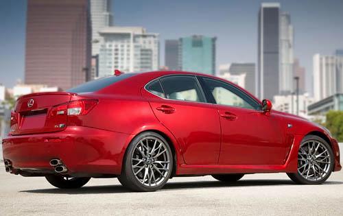 2010 Lexus IS F rear view