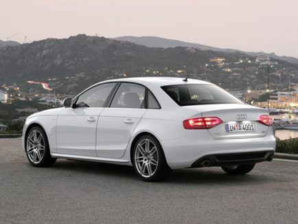 2011 Audi A4 rear view. The A4 Prestige Package ($8600/$7998) comes with the 