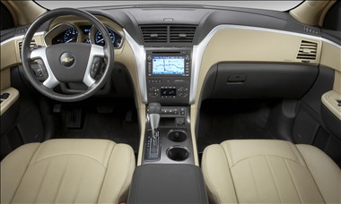 2011 Chevy Traverse interior