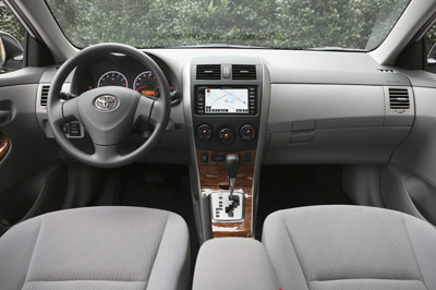2009 Toyota Corolla interior as shown