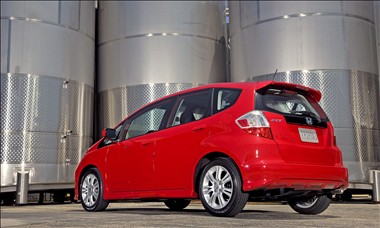 2011 Honda Fit rear view 2011 Honda Fit rear view