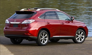 2011 Lexus RX 350 rear view