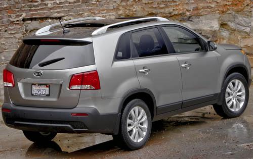 2011 Kia Sorento EX rear view 2011 Kia Sorento EX rear view
