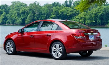 2012 Chevrolet Cruze rear view 2012 Chevrolet Cruze rear view