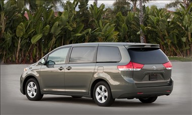 2012 Toyota Sienna rear view