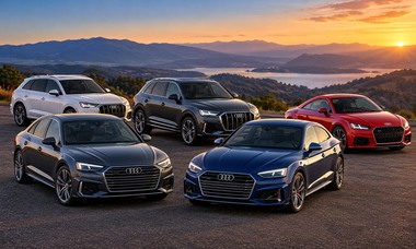 Audi sedans and SUVs